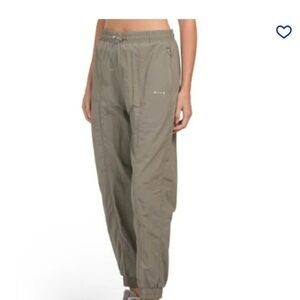 Women's parachute Pants in Olive and Cream bundle